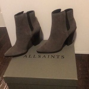 All Saints grey booties size EU36. Fits like US 5.